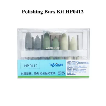1 кутия Стоматологичен Смола За Зъбни Протези База Полиращи Bora Комплект HP0412 Невидим който е паркет Зъбни Протези TOBOOM 12 бр./кор.