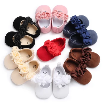 2021 Памучен обувки за малки момичета; Сезон Пролет-Есен, Памучен обувки за деца с мека подметка; Първата проходилка 0-18 м