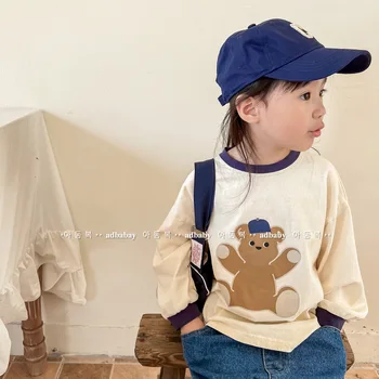 2022 Есенни Детски Новите Детски Есенни Ризи в Корейски стил с Дълъг Ръкав за Момчета и Момичета
