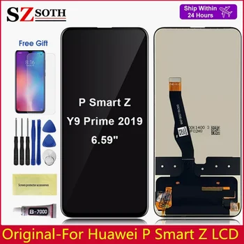 6,59 инча За Huawei P Smart Z STK-LX1 LCD дисплей С Сензорен екран Дигитайзер В Събирането На Huawei Y9 Prime 2019