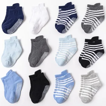 6 чифта/лот, чорапи за новородено, изолирана памучни Чорапи за новородени с анимационни модел, Чорапи за момчета 0-3 години, аксесоари за детски дрехи