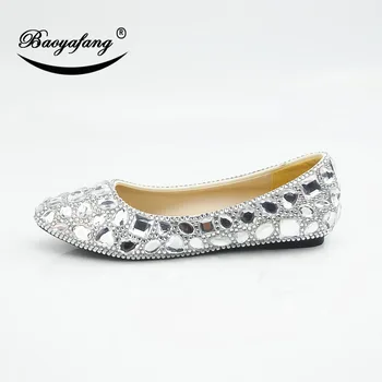 Bao yafang/2019 г. сватбени обувки с декорация във формата на кристали, дамски обувки, вечерни обувки с диаманти, банкетни обувки