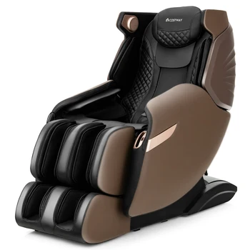 Costway 3D SL-Track Електрически стол шиацу с нулева тежестта на цялото тяло с Топлинна Валяк