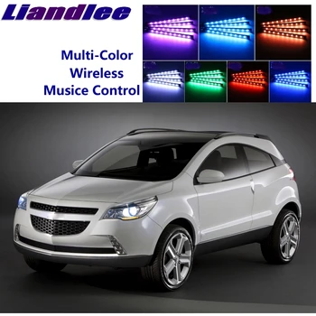 LiandLee Авто Нажежен Вътрешен Пода Декоративна Атмосфера на Седалката Акцент Околния Неонова светлина За Chevrolet Agile