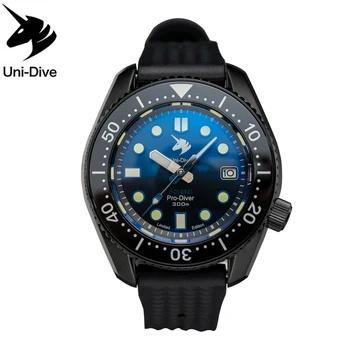 Uni-Dive 44 мм Мъжки часовник за гмуркане Монокок Автоматични Механични Сапфирен кристал AR Покритие Cermica Bezel NH35 PT5000 C3 GBW9 MM300