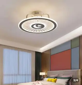 Вентилатор на тавана с Осветление за Хол, Кухня, Трапезария, Ресторант, Модерен led Лампа Ventilador, Ултратънък Тавана Лампа за Спални