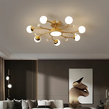 Модерен минималистичен led тавана лампа със скандинавски декор, осветление на хола, креативна спалня, трапезария, нова атмосферни лампа за интериор