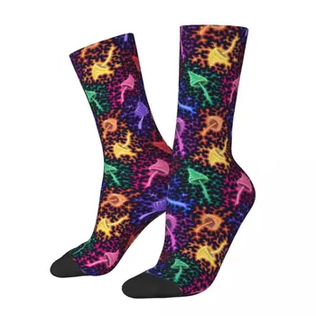 Нови мъжки Чорапи Crazy Mushroom Естетически Кошмарен Фантазийные Неонови Топли Чорапи и Висококачествени Дамски, Мъжки Чорапи