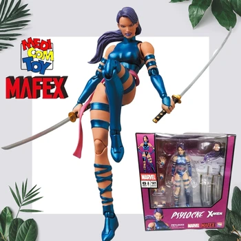 Оригинален MAFEX 141 Psylocke Мутант Подвижни Кукли Кино и Телевизия Периферни Играчки, Подаръци, Декорация на Колекционерски Модели