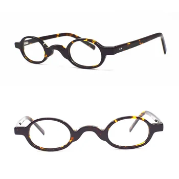 Реколта Рамки За Очила Супер Малко 37 мм Очила С кутия пролетта Панти, Овални Ацетатные Очила За Мъже И Жени Очила По Рецепта