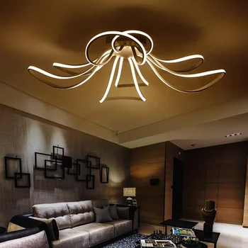 Стилна спалня хол тавана лампа модерен домашен топъл прост индивидуален лампа творчески led тавана лампа за вътрешно осветление
