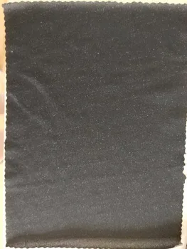 Черен плат със сензорен екран от сребрист влакна